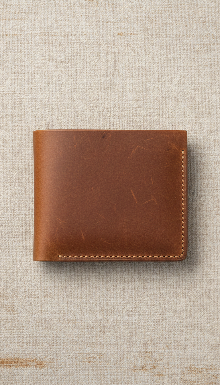 Full-grain leather wallet